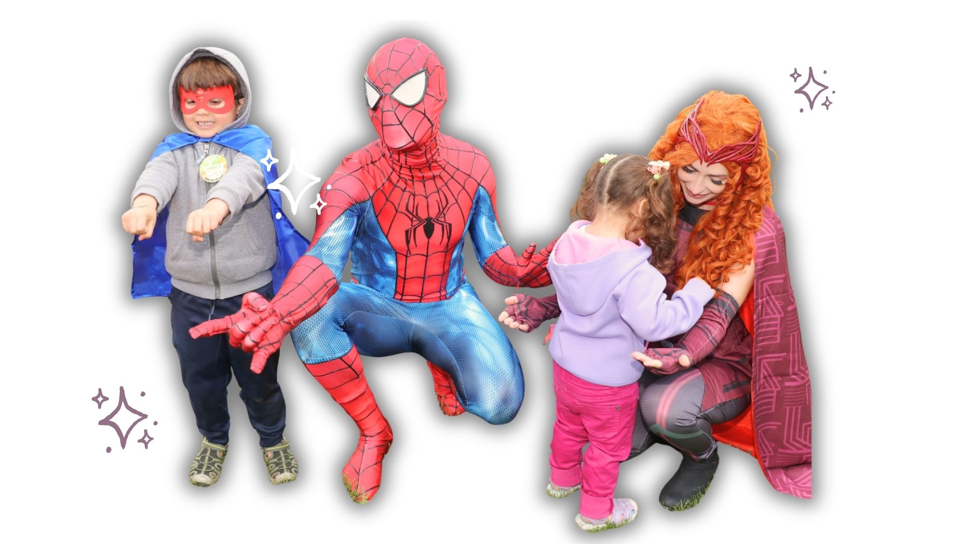 Character performers bringing joy to children