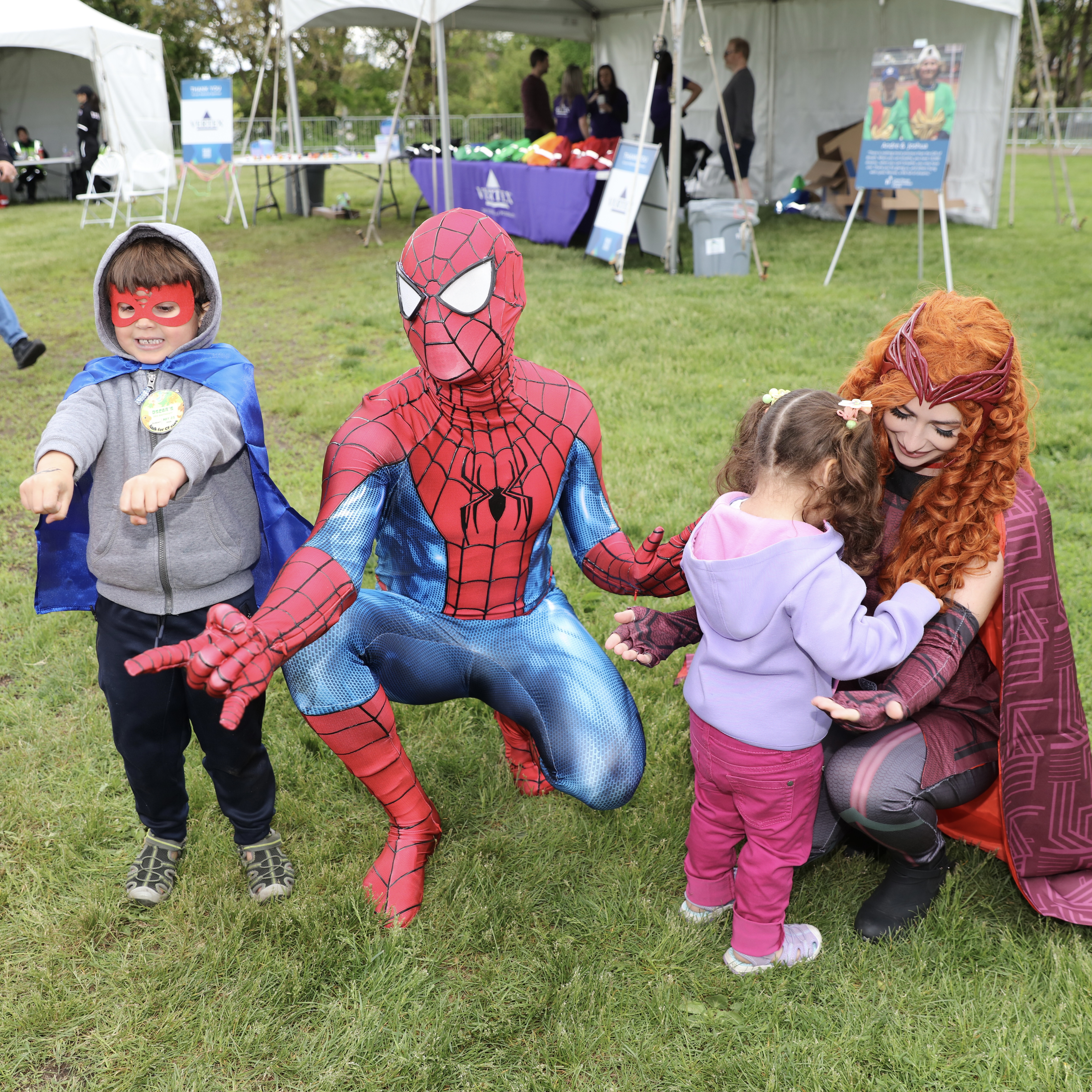 Character performers bringing joy to children
